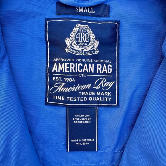 Men’s American Rag Blue Racing Jacket – Size M - Picture 3 of 5